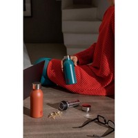 photo B Bottles Twin - Teal Blue - 350 ml - Double wall thermal bottle in 18/10 stainless steel 11
